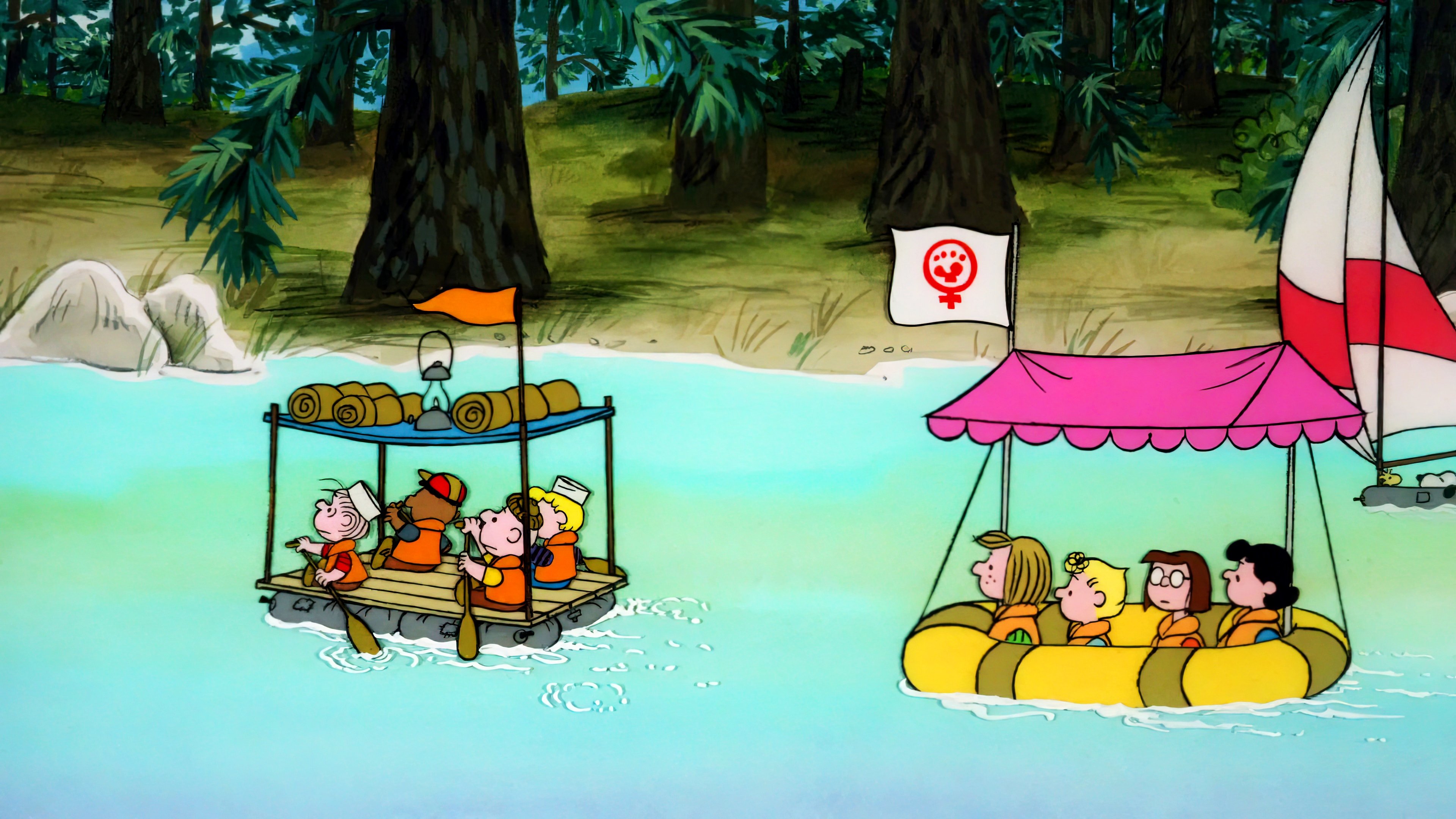 Race for Your Life, Charlie Brown Background