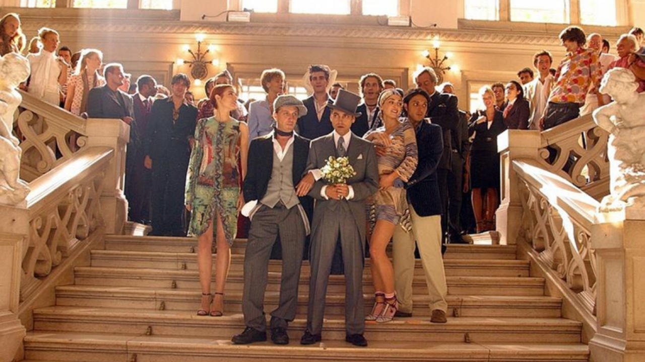 3 Guys, 1 Girl, 2 Weddings Background
