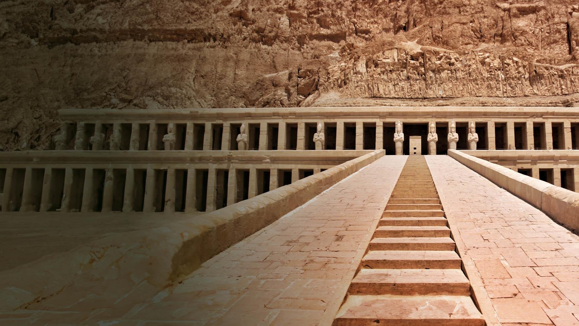 Les Mystères du Temple d'Hatchepsout, Reine d'Egypte Background
