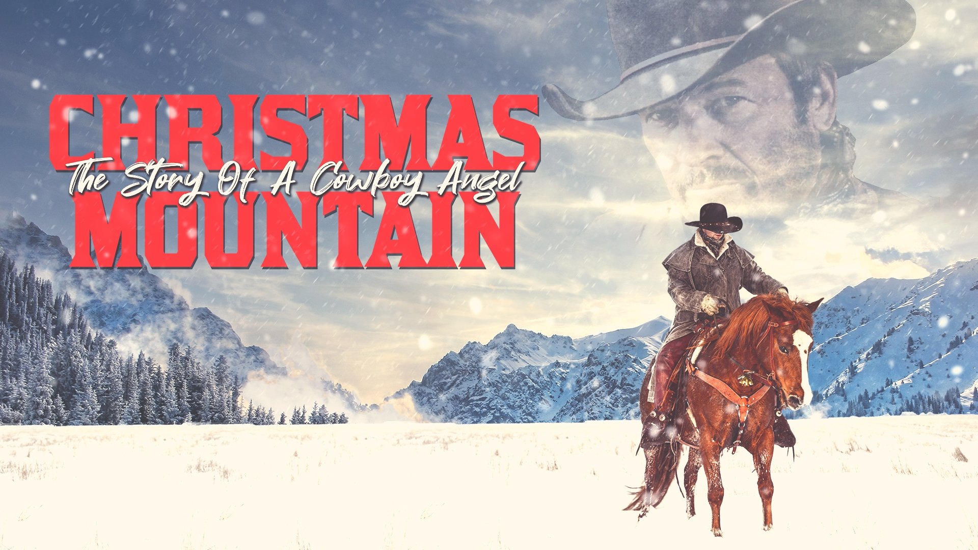 Christmas Mountain Background