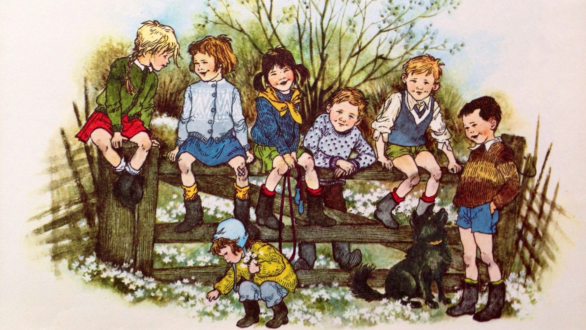 The Children From The Noisy Village Background