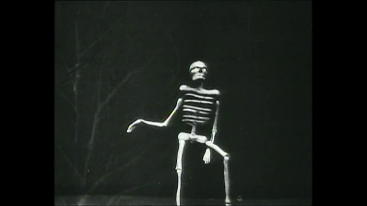 The Merry Skeleton Background