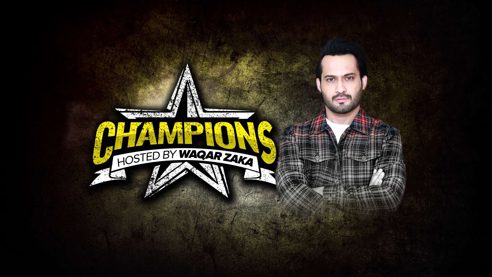 Champions With Waqar Zaka Background