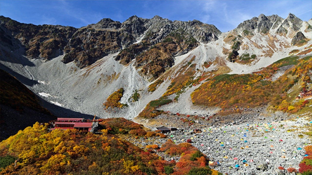絶景満喫!北アルプス 涸沢カールの紅葉 Background