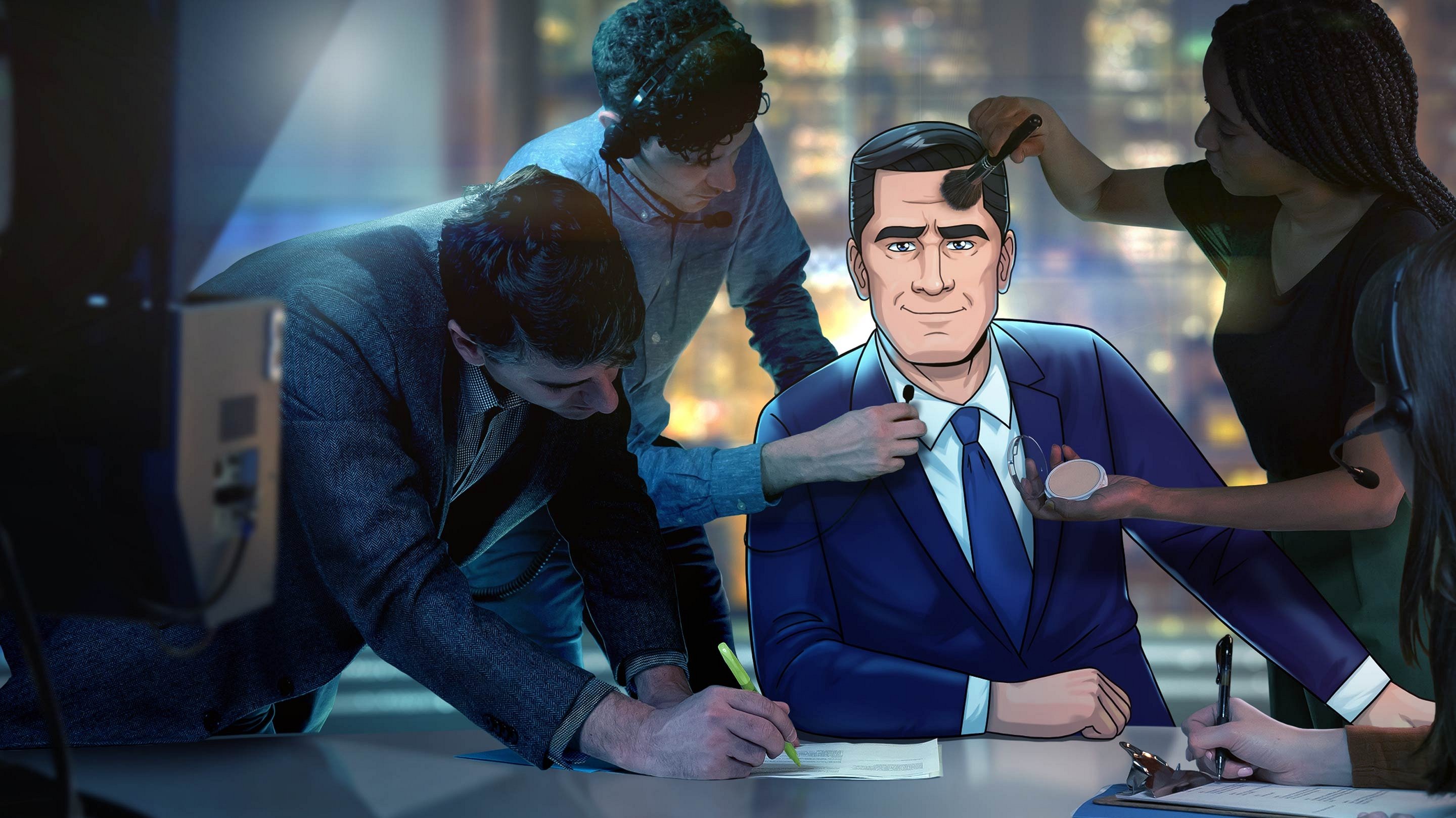 Tooning Out the News Background