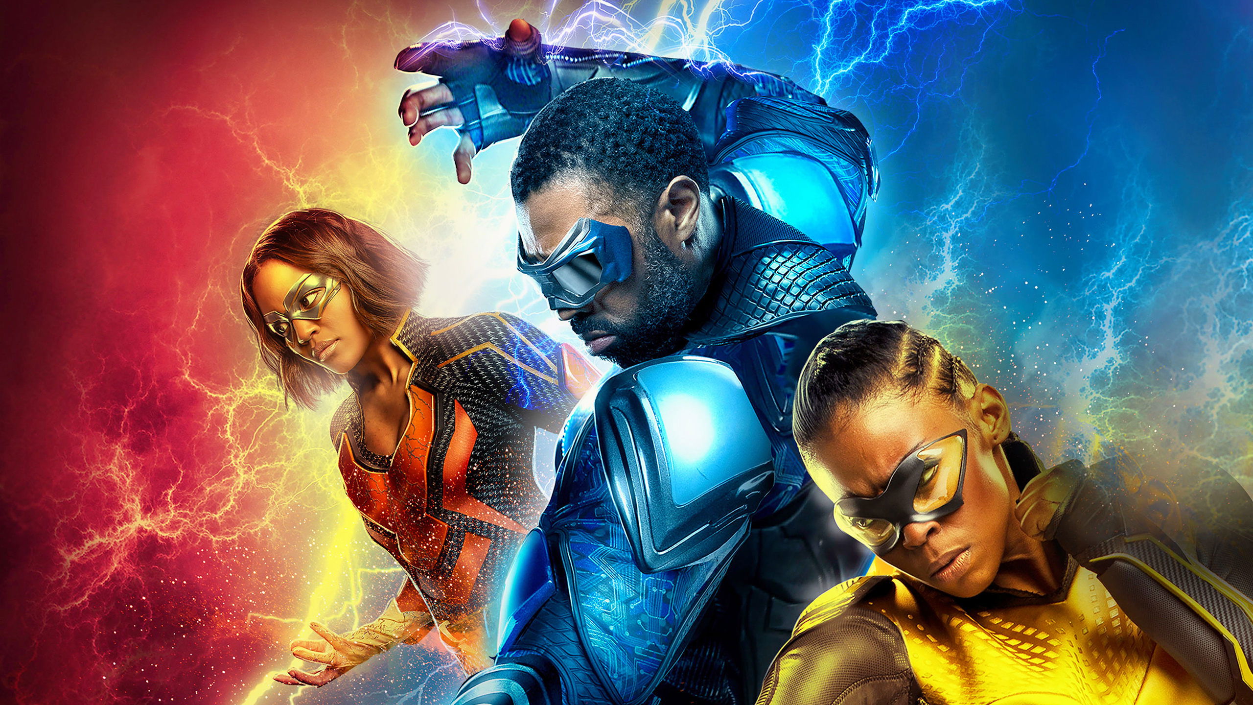 Black Lightning Background