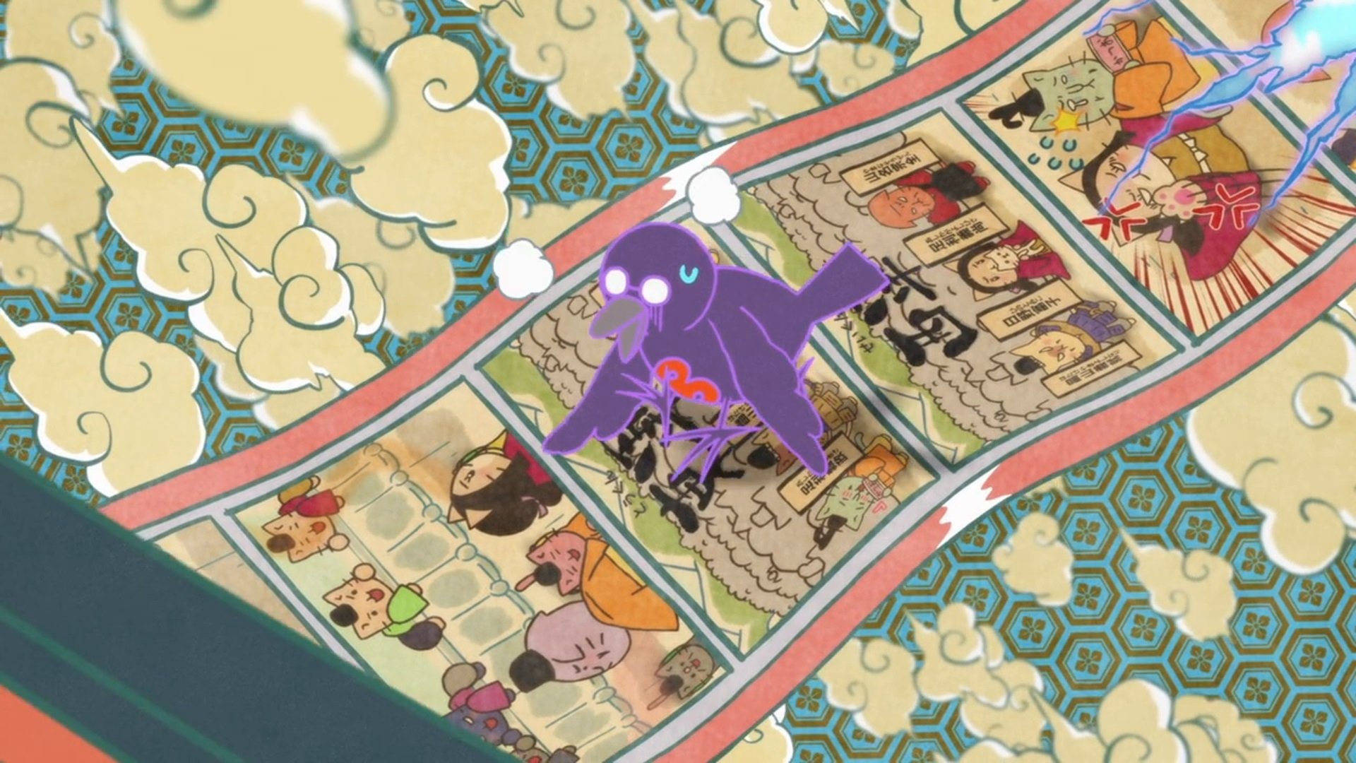 Eiga Neko Neko Nihonshi: Ryouma no Hachamecha Time Travel ze yo! Background