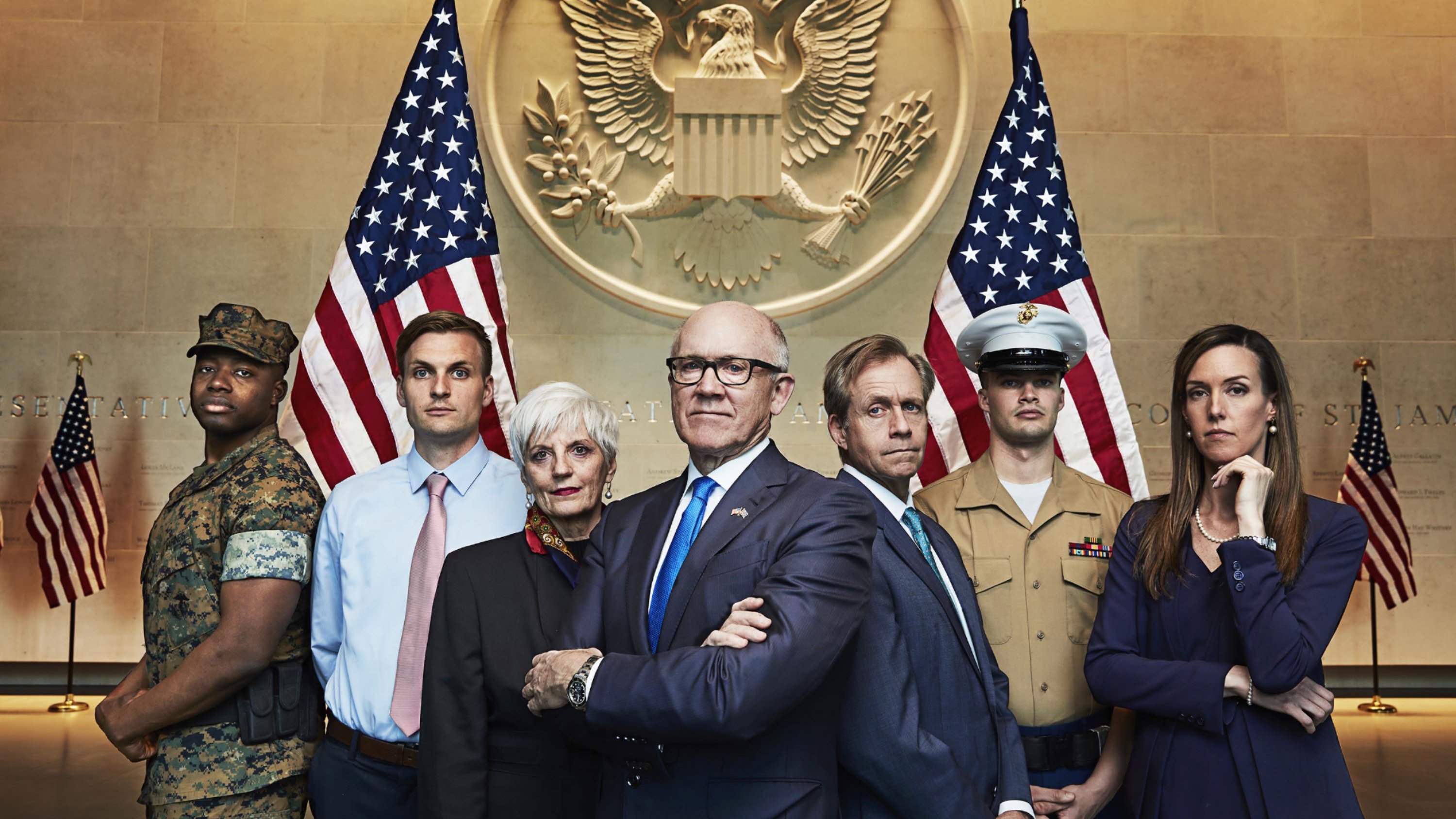 Inside the American Embassy Background