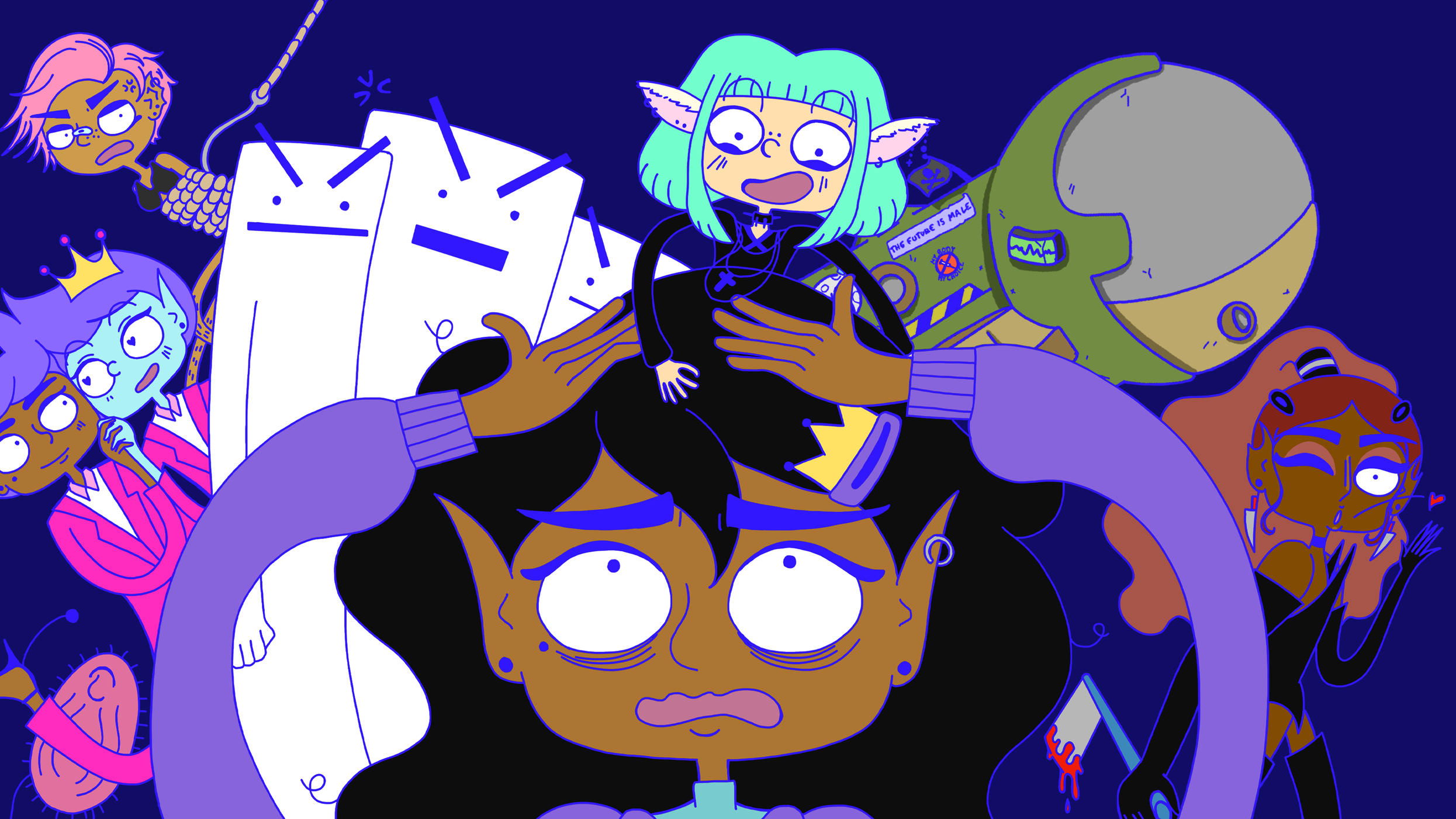 Lesbian Space Princess Background