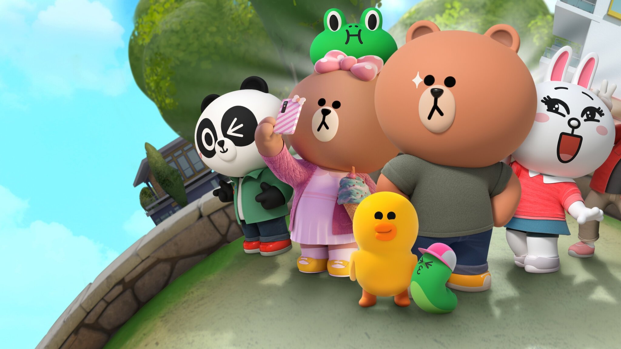 Brown and Friends Background