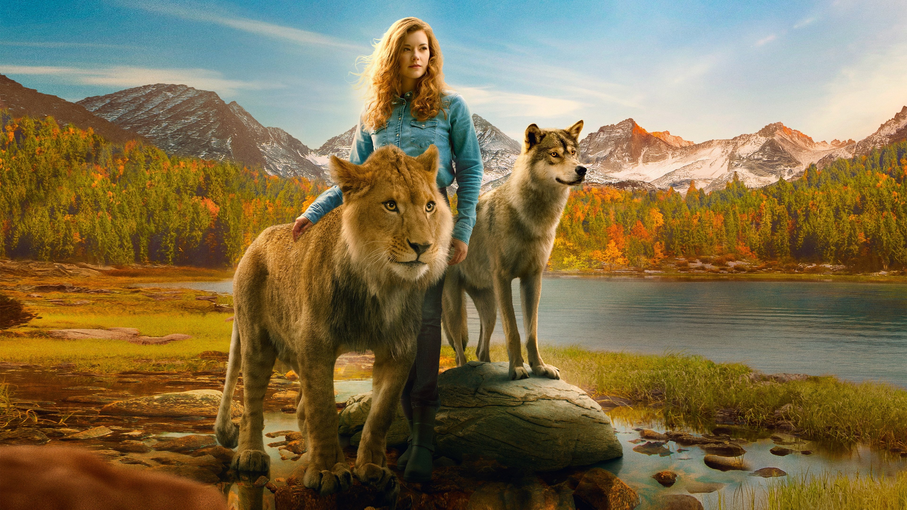 The Wolf and the Lion Background