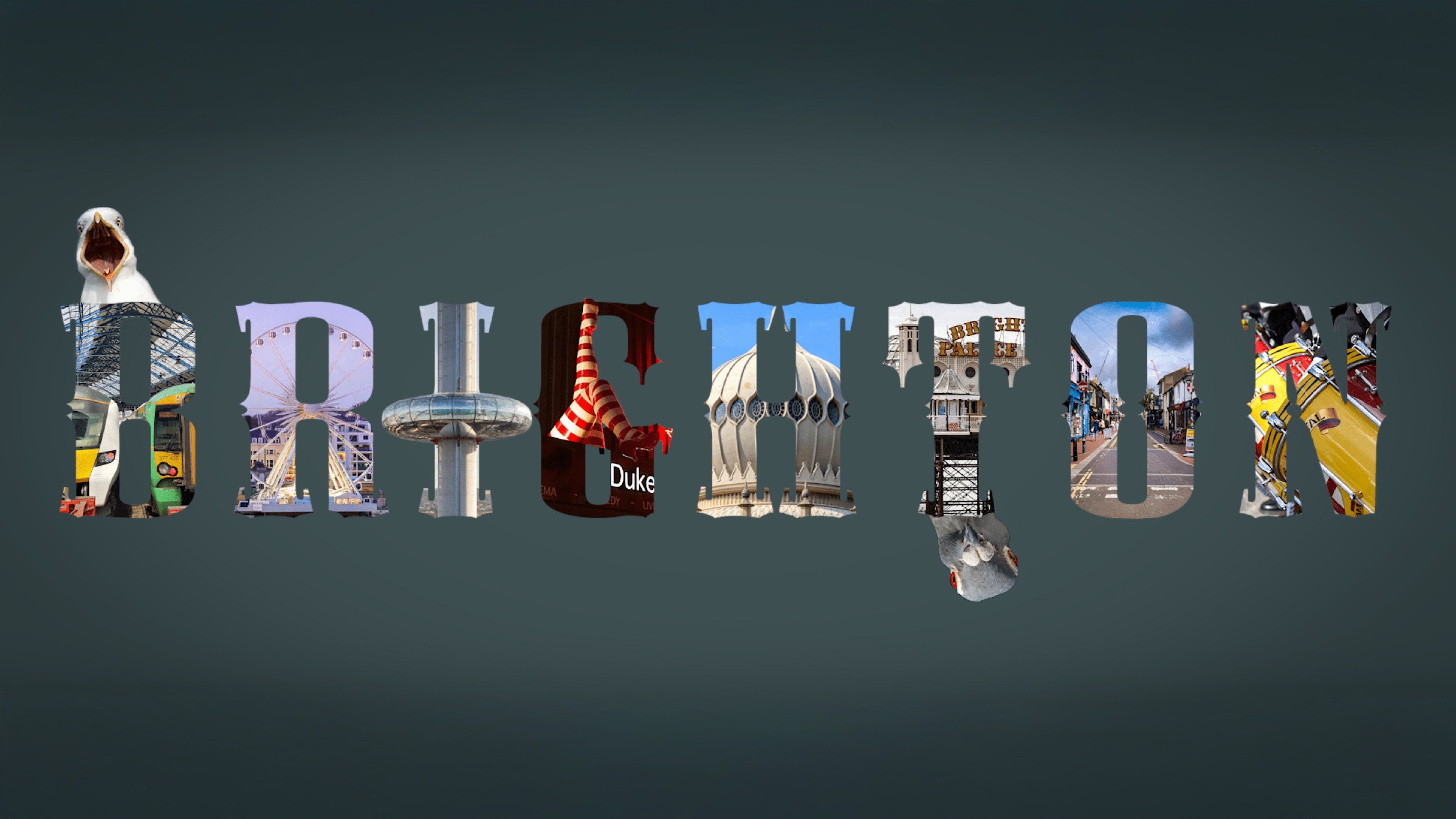 Brighton: A Bird's Eye View Background
