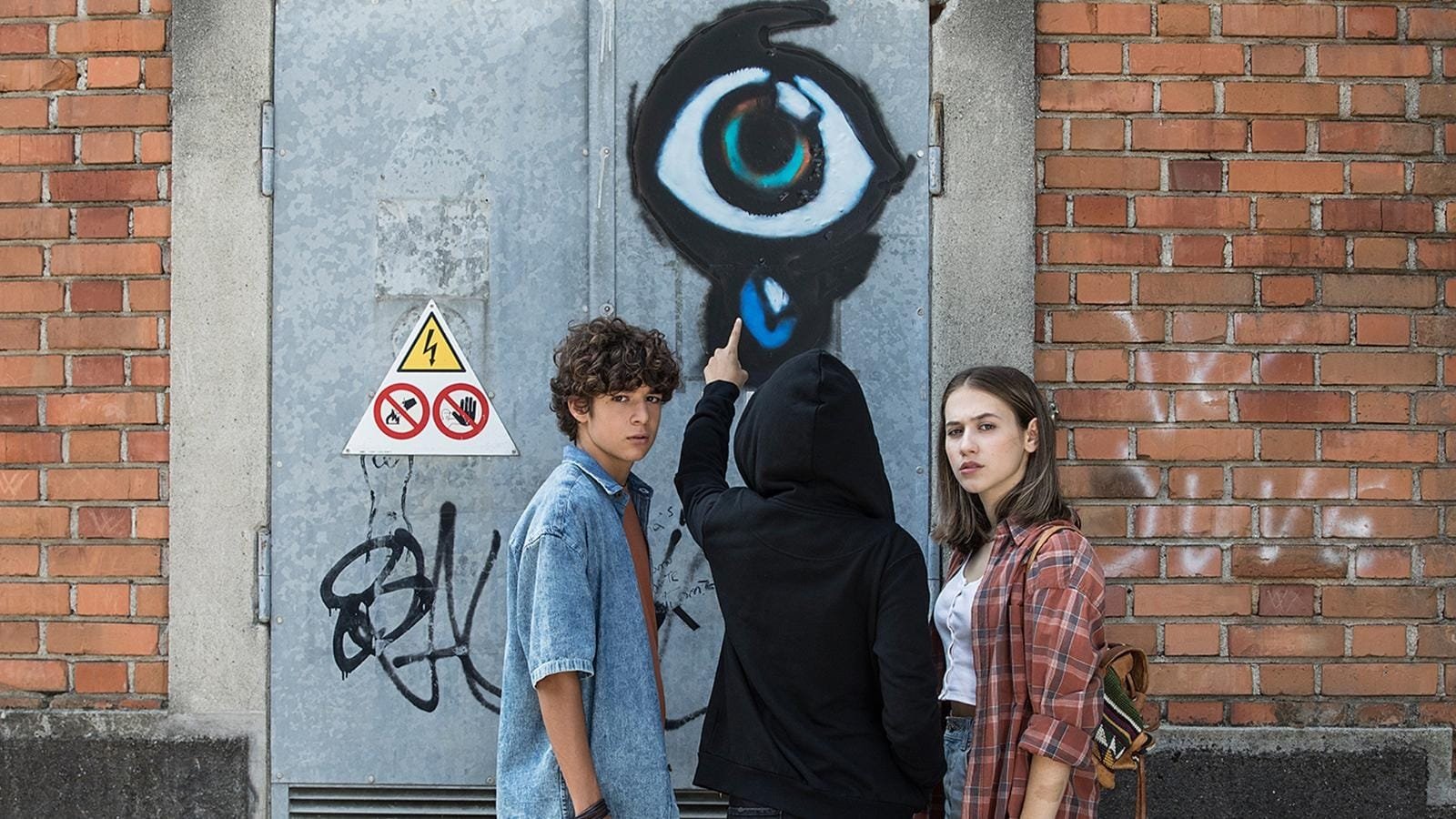 Snow Black Background