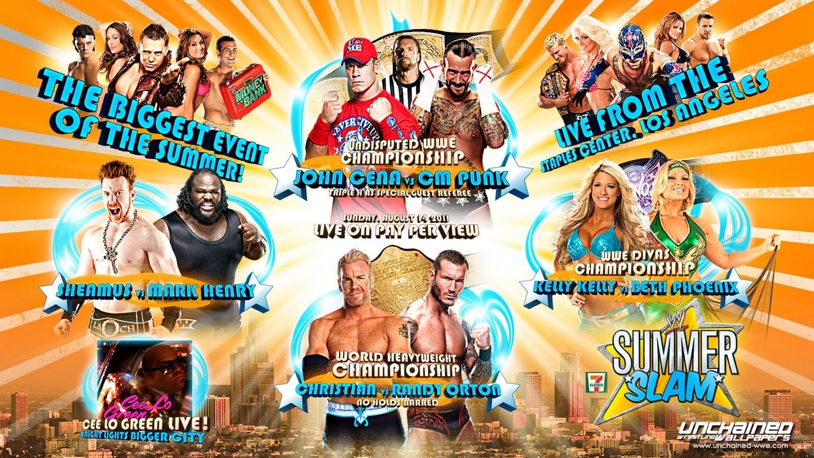 WWE SummerSlam 2011 Background