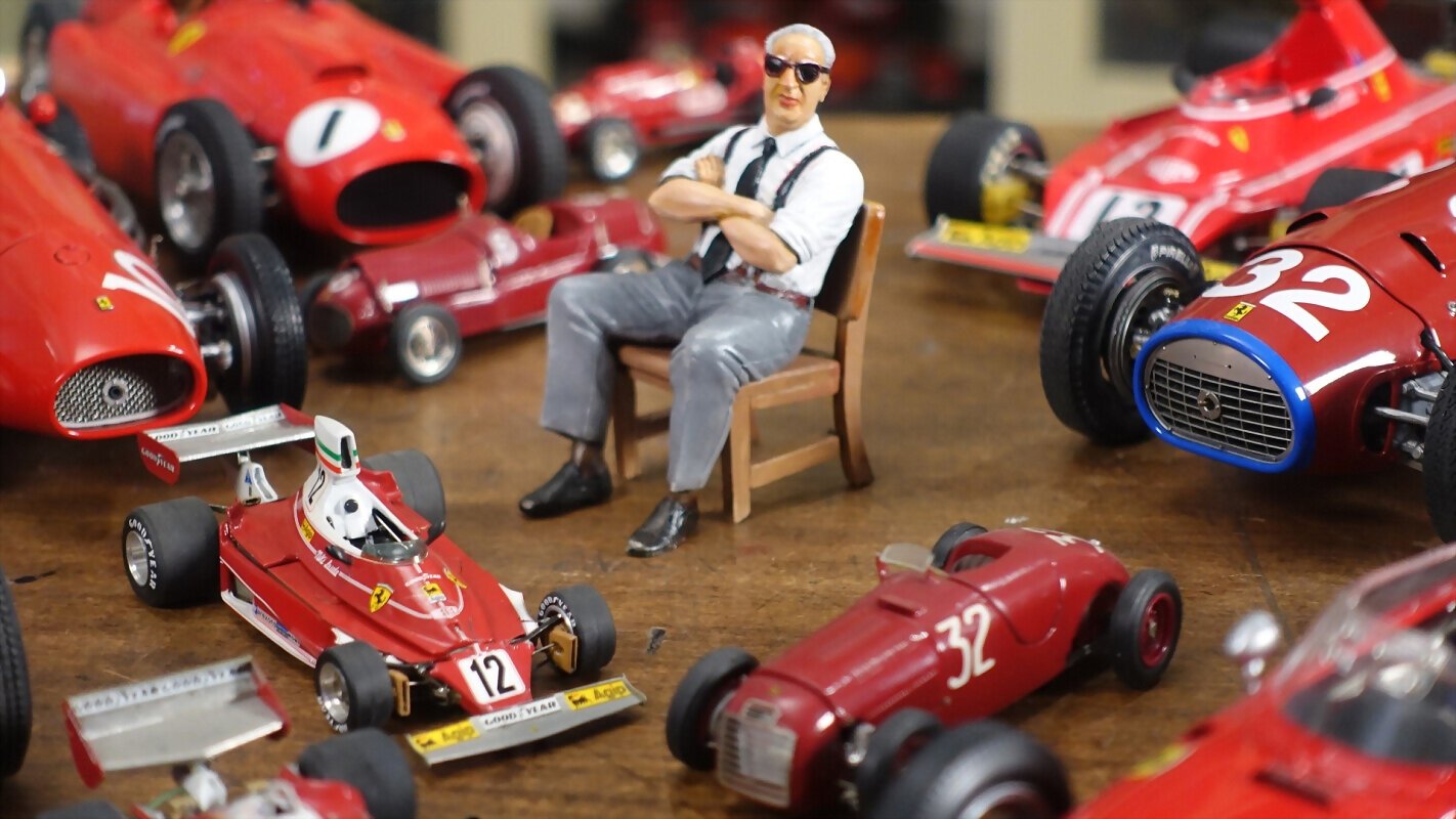 Enzo Ferrari - The Red and the Black Background