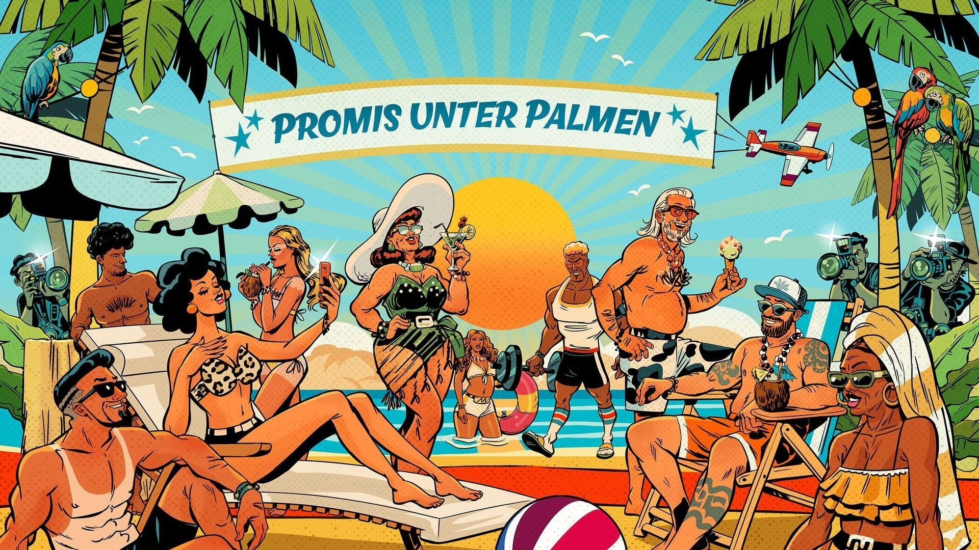 Promis unter Palmen Background