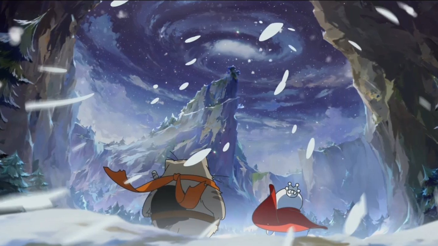 The Snow King Arrives Background