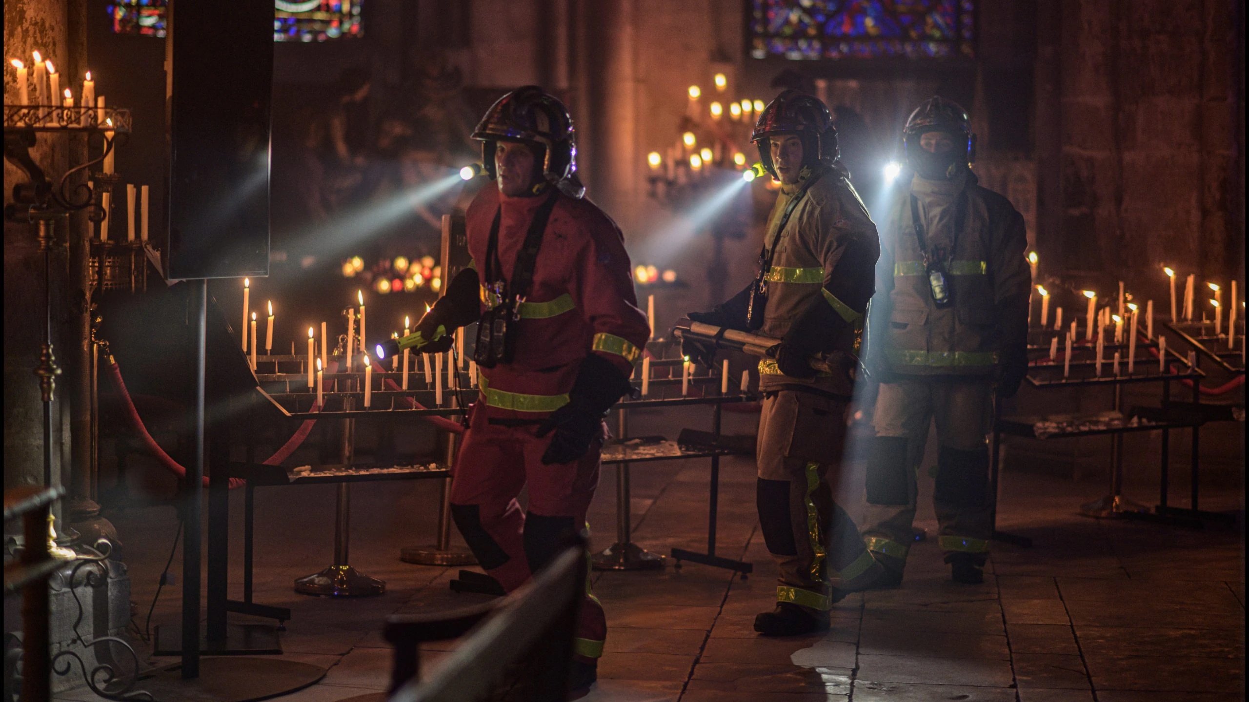 Notre-Dame on Fire Background
