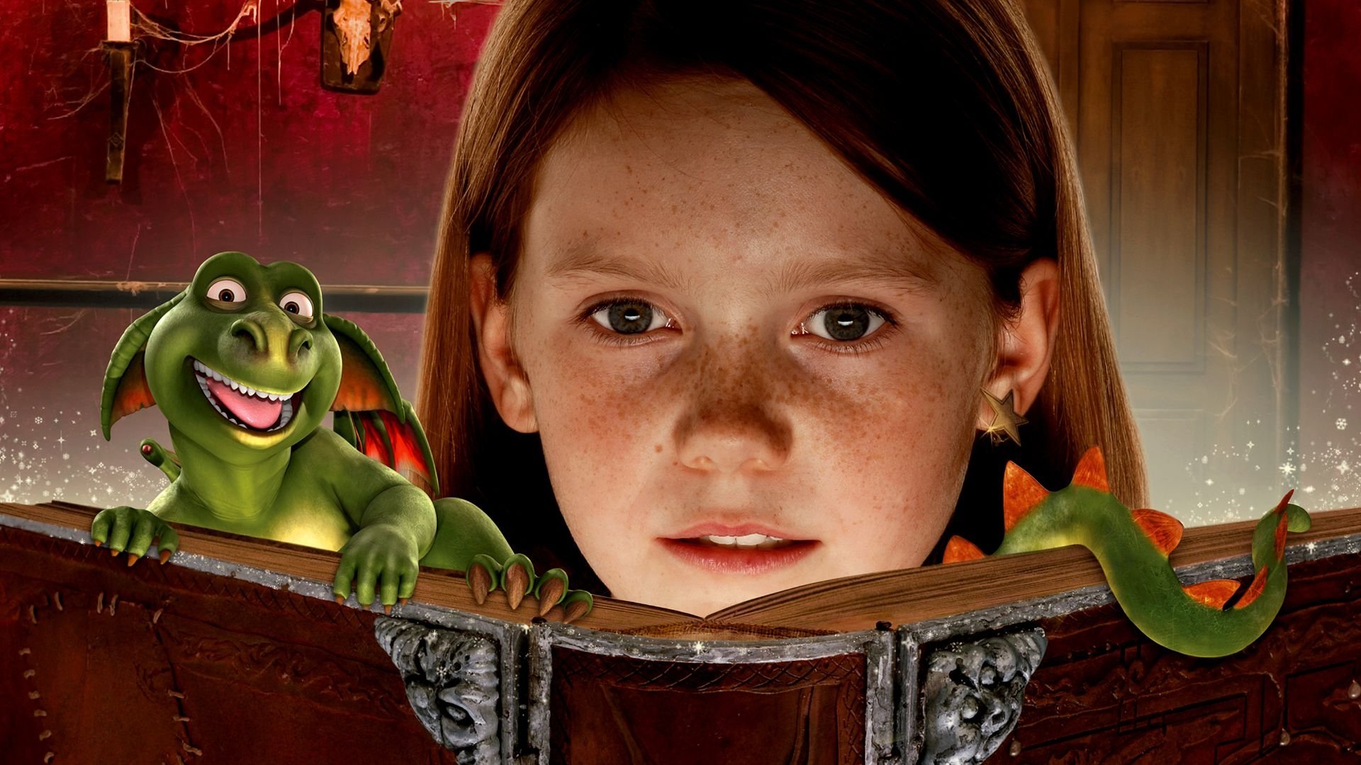 Lilly the Witch: The Dragon and the Magic Book Background