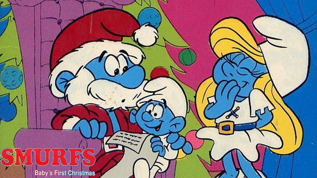 The Smurfs: Baby's First Christmas Background