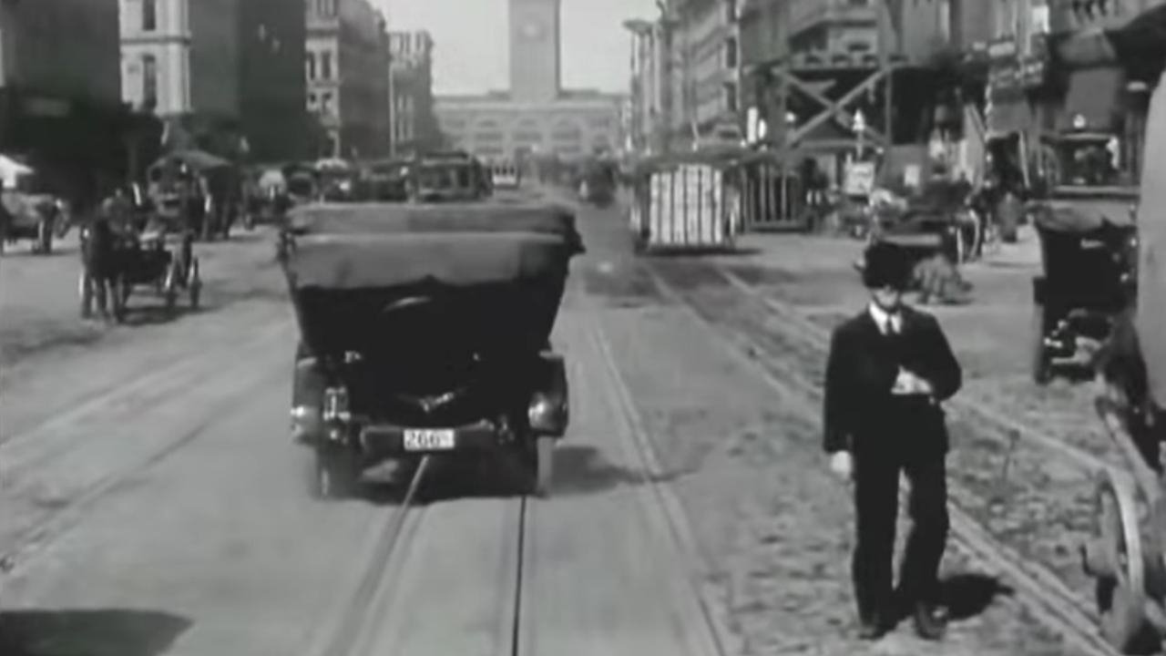 A Trip Down Market Street Before the Fire Background