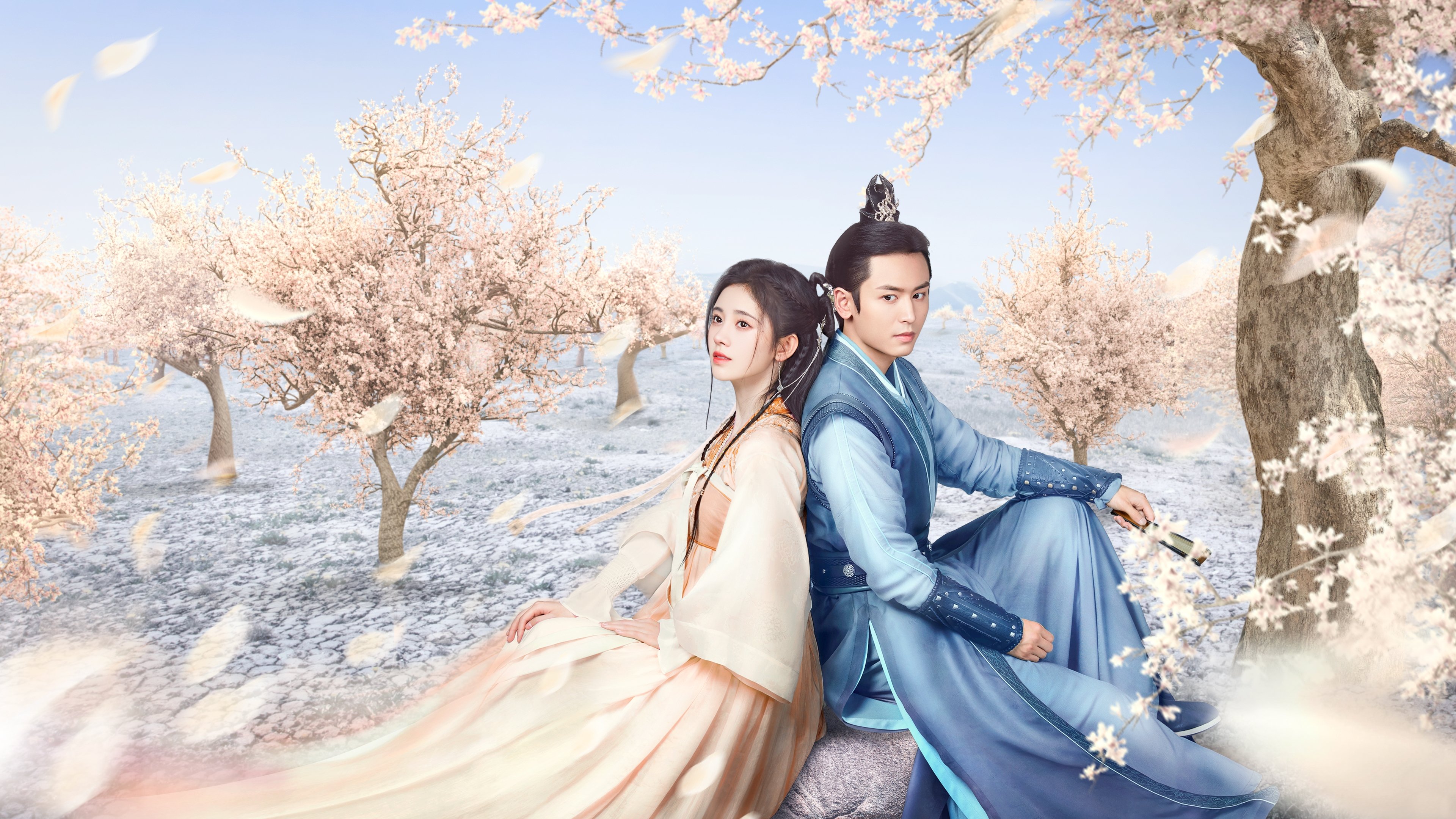 The Blooms at Ruyi Pavilion Background