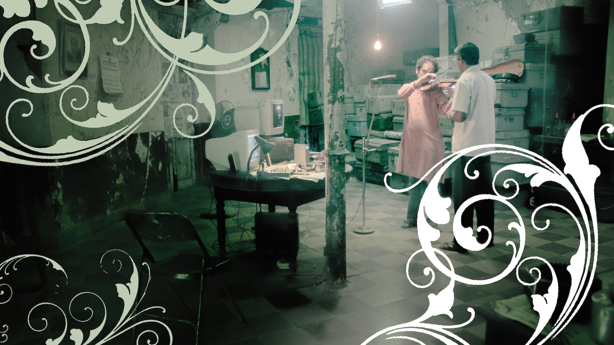 The Violin Player Background