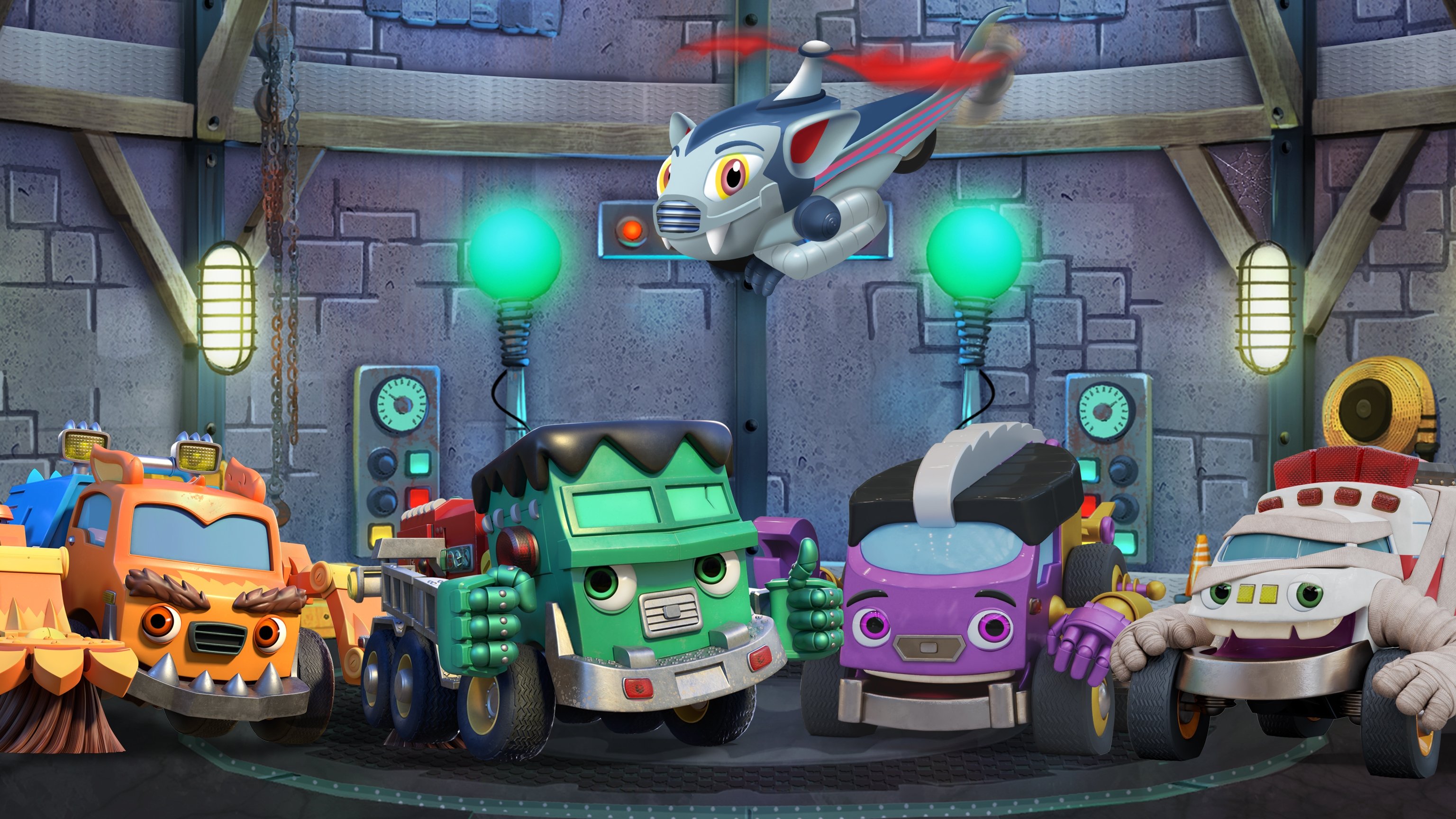 Mighty Monsterwheelies Background
