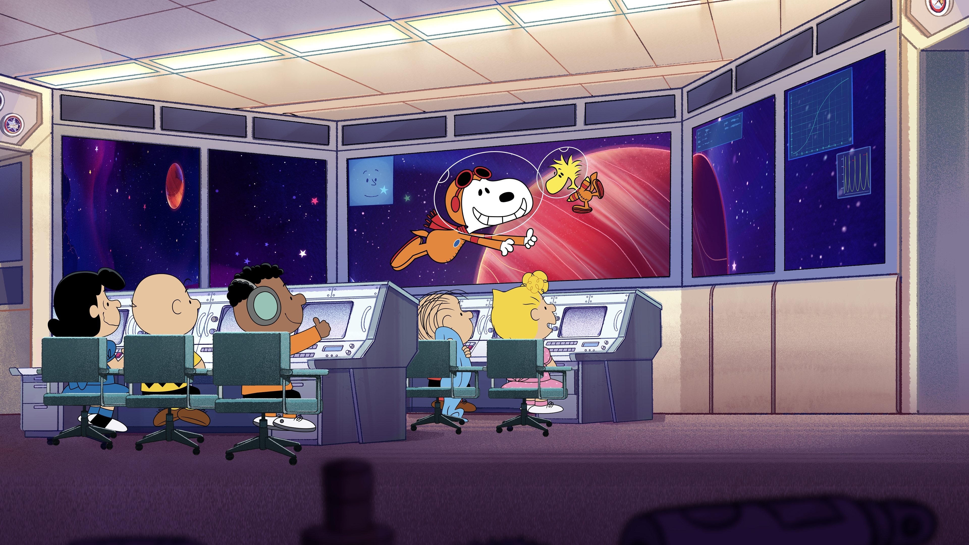 Snoopy in Space Background