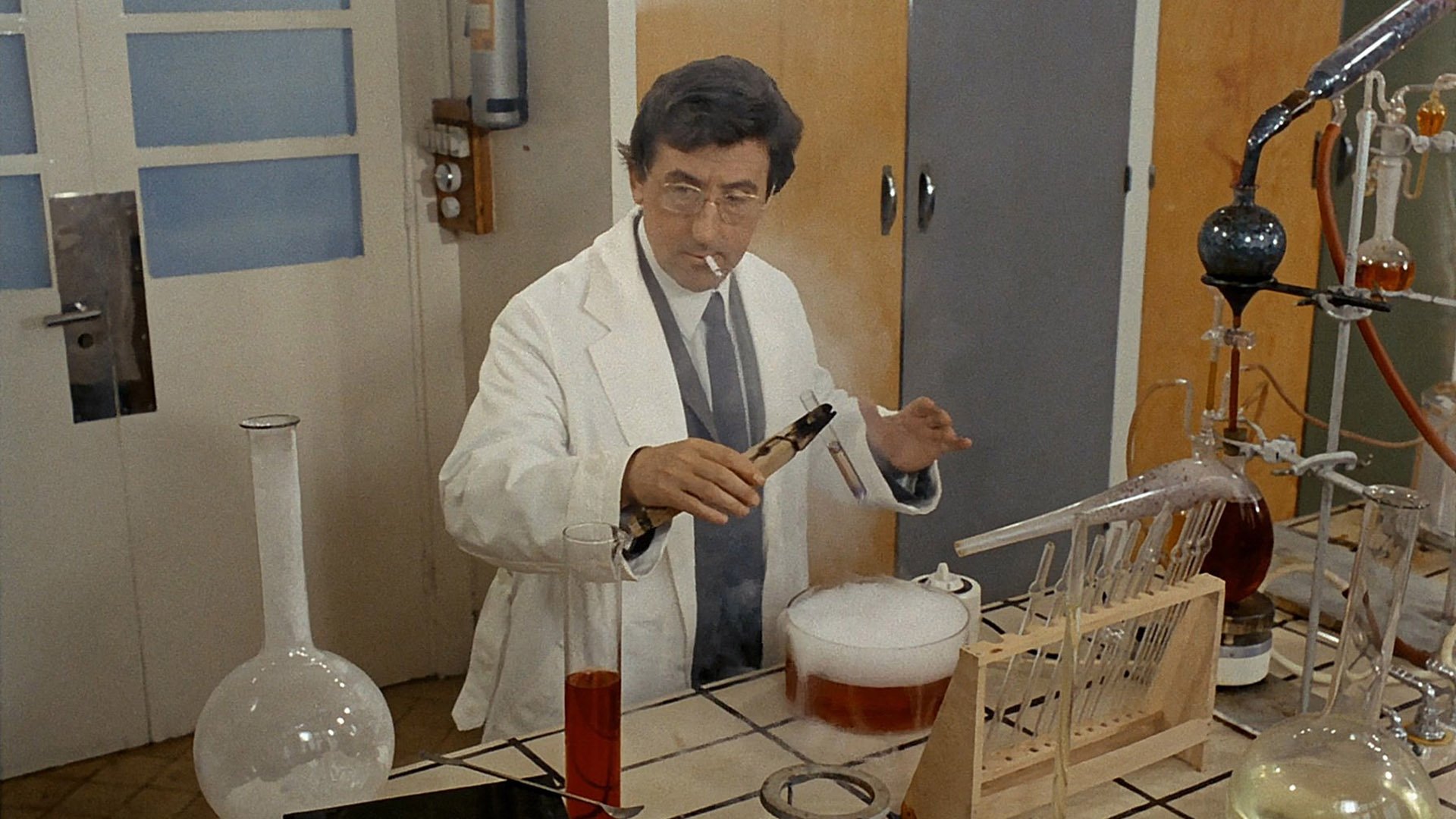 The Madman of Lab Four Background