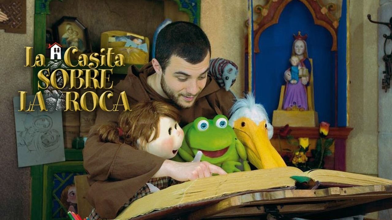 La casita sobre la roca Background
