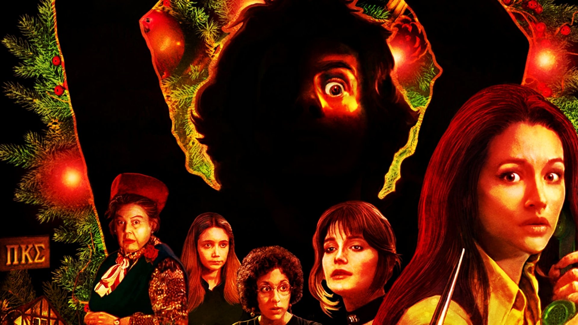 Black Christmas Background