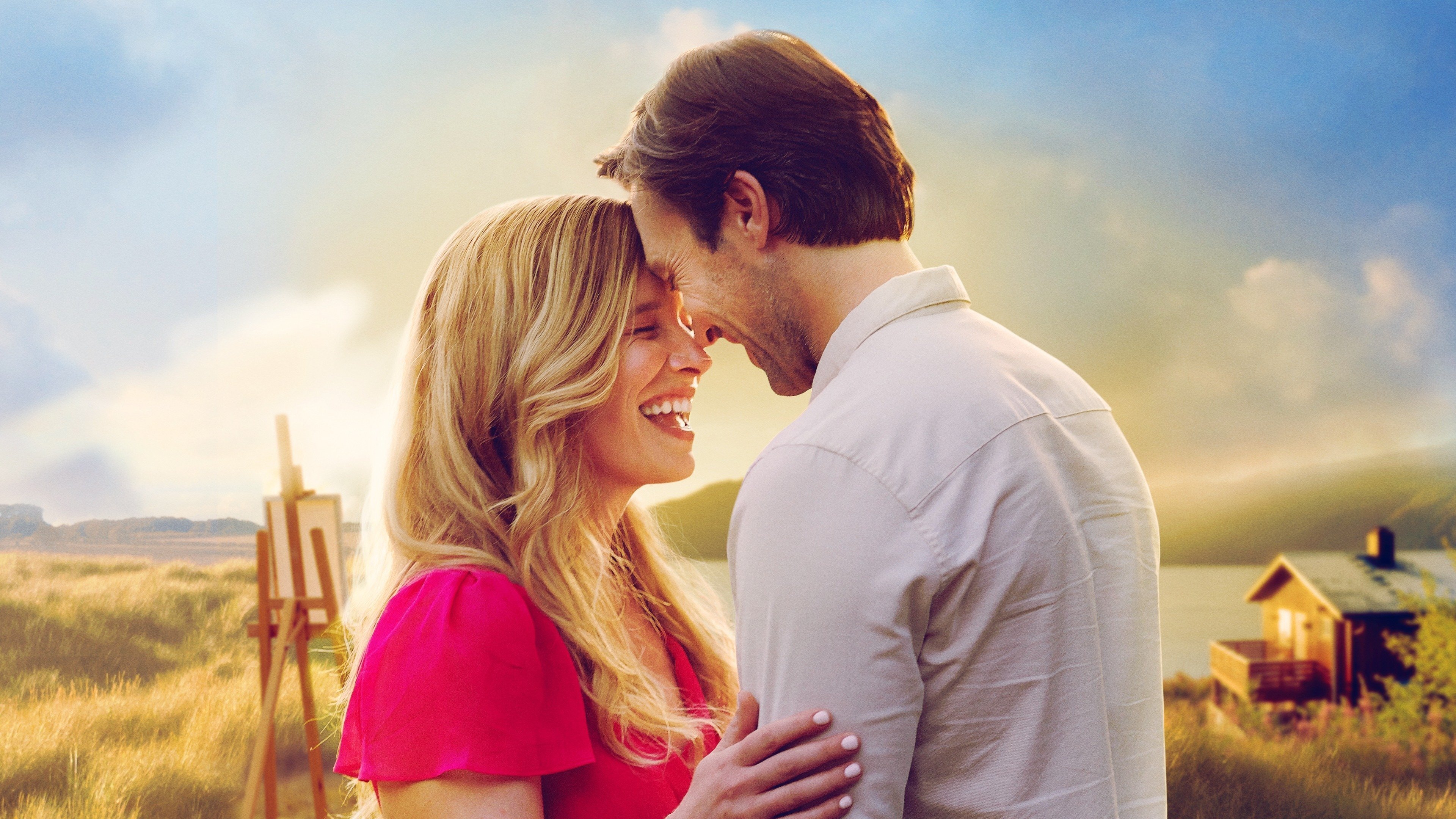 Love at Sunset Terrace Background