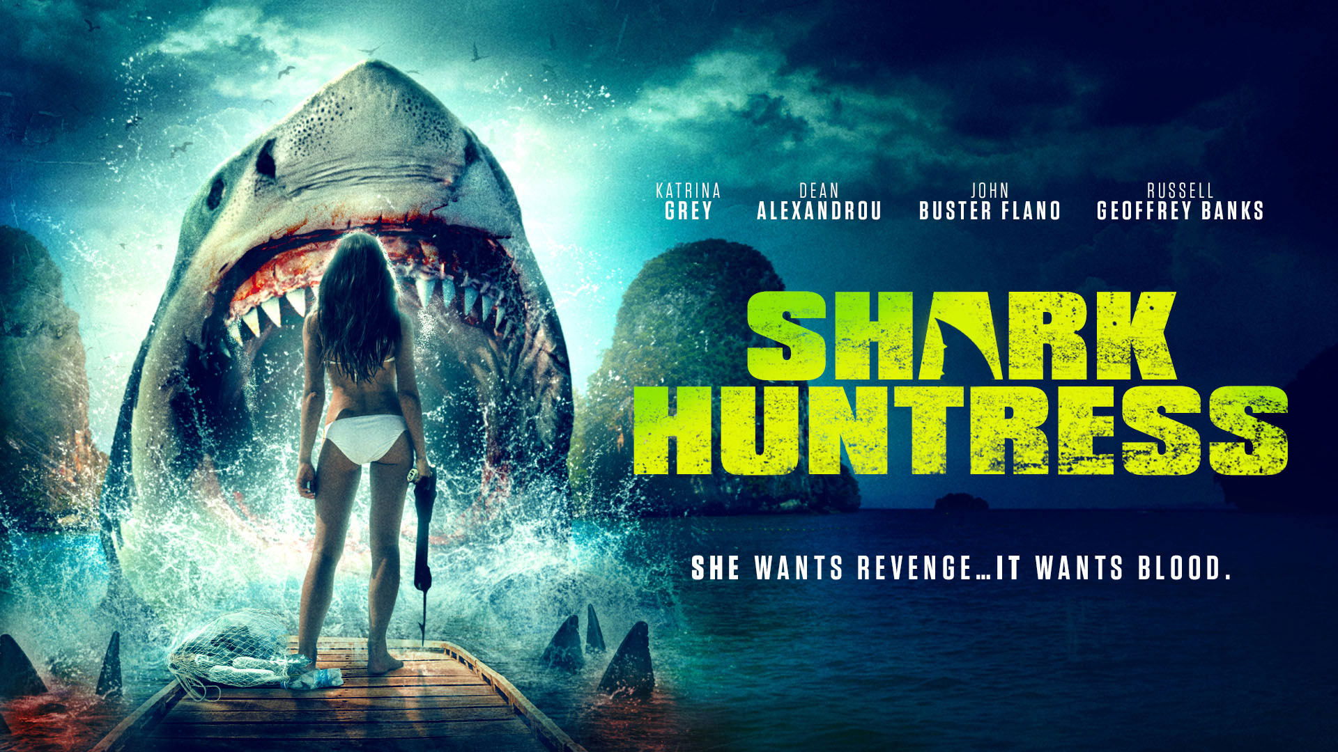 Shark Huntress Background