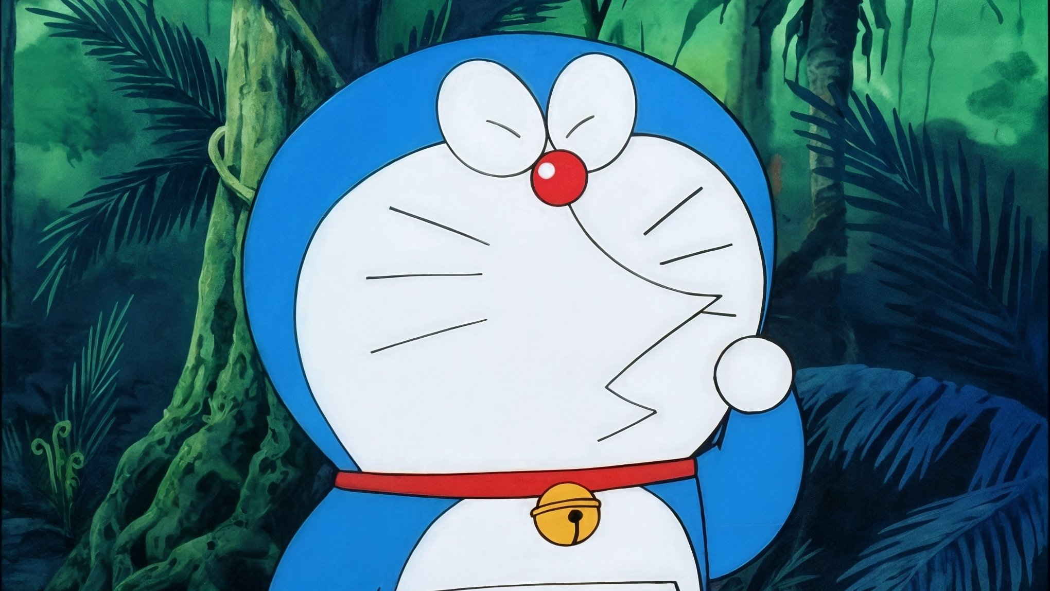Doraemon: Nobita and the Knights on Dinosaurs Background