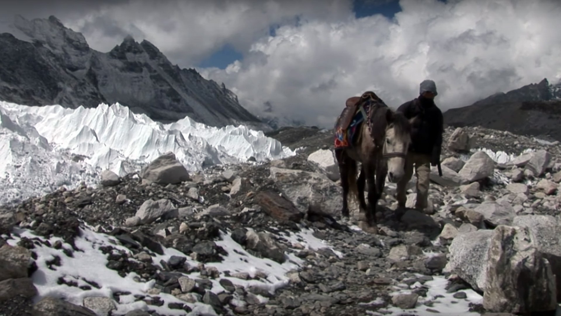 The Horseman of Mount Everest Background