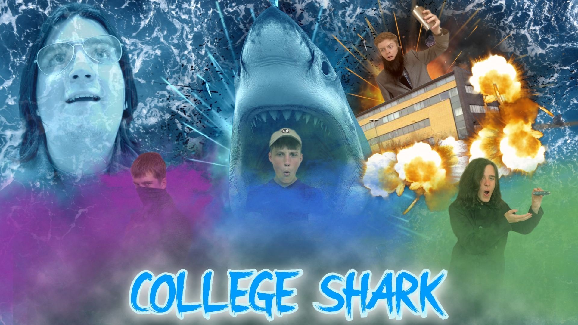College Shark Background
