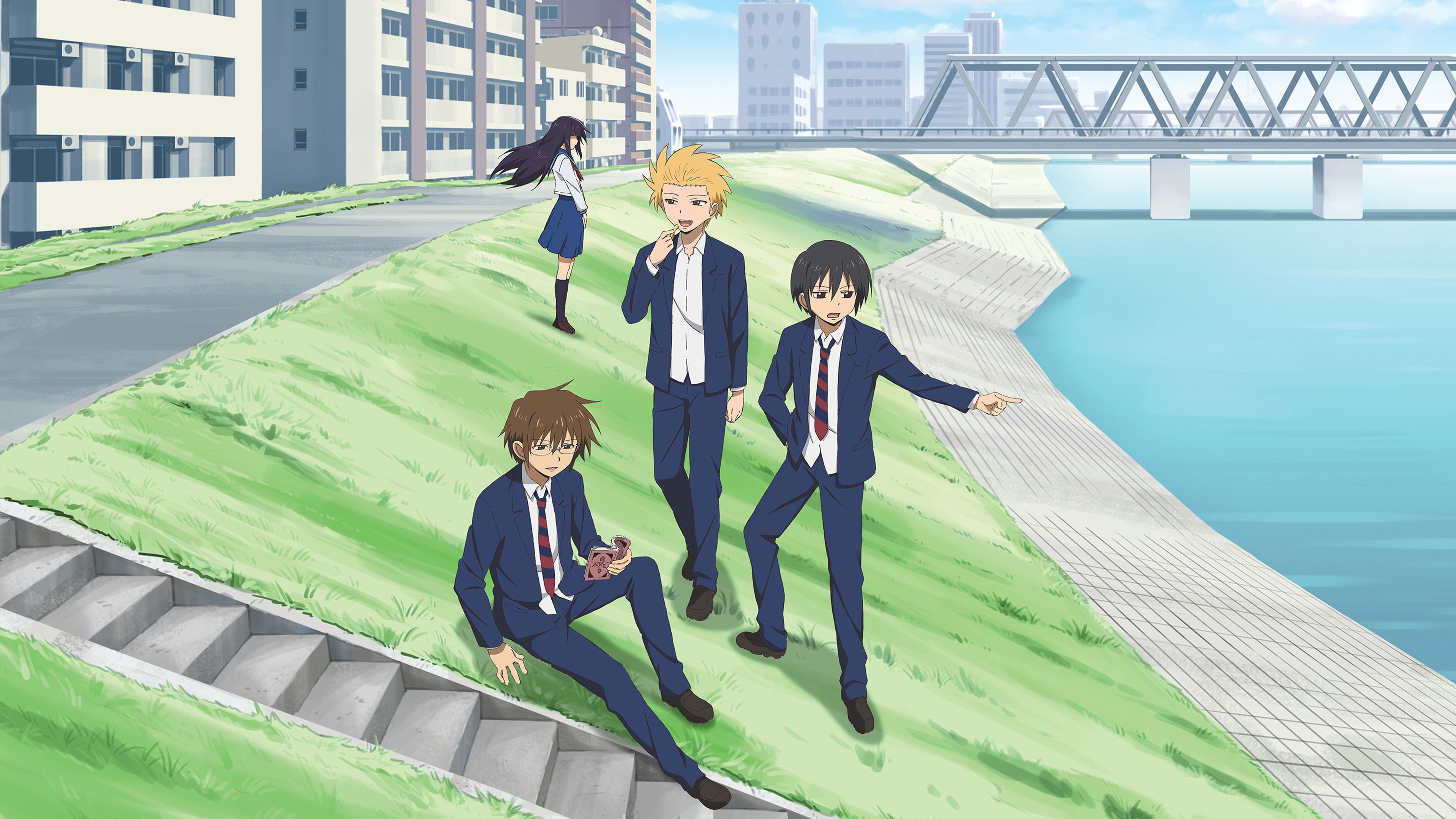 Daily Lives of High School Boys Background