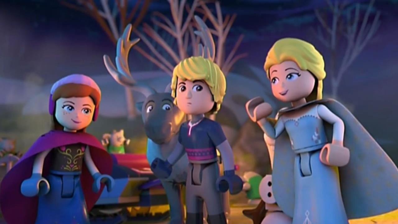 LEGO Frozen Northern Lights Background