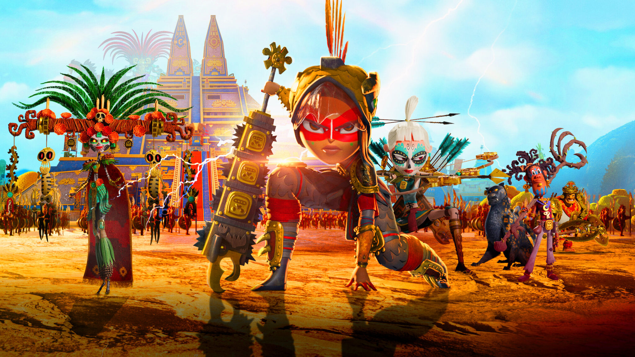 Maya and the Three Background