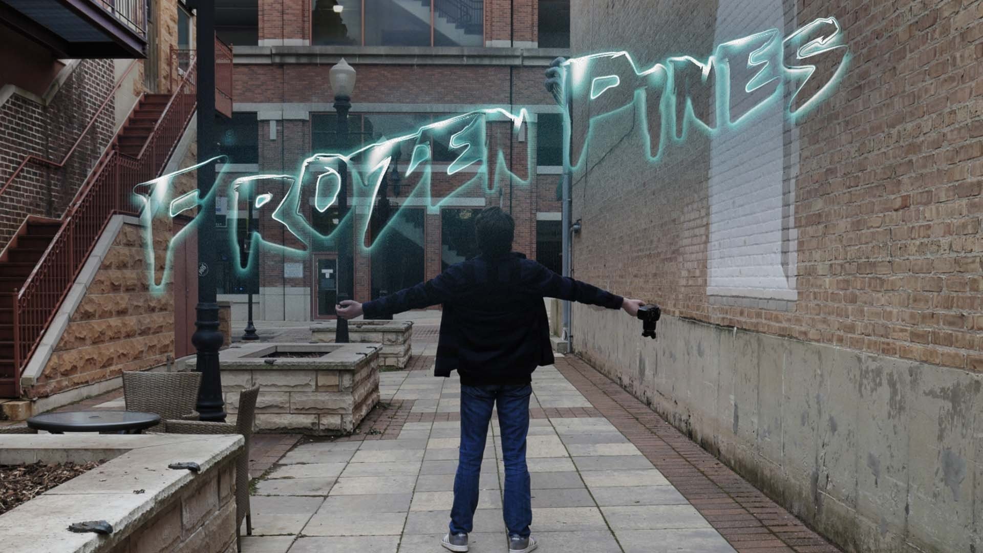 Frozen Pines Background