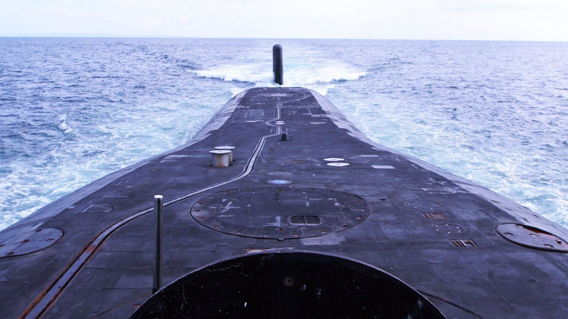 Submarine Life Under the Waves Background