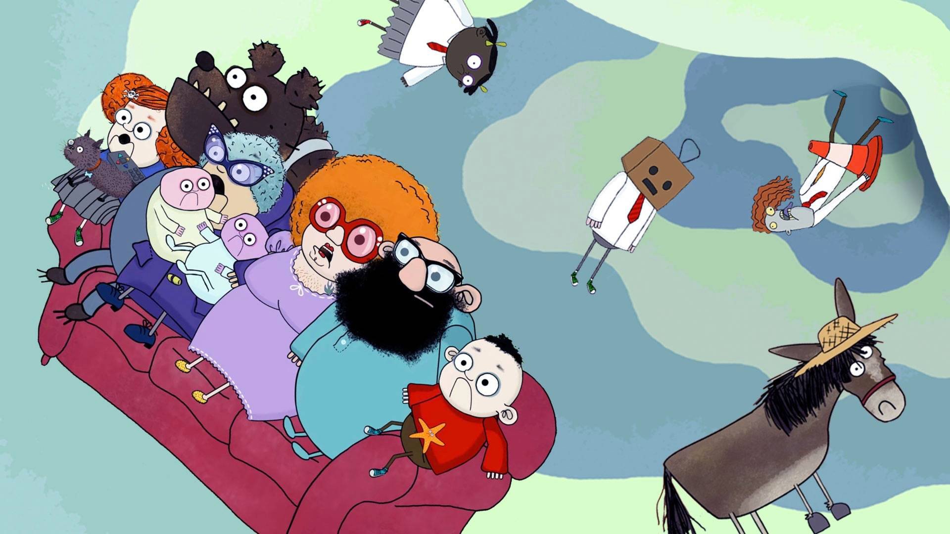 The Rubbish World of Dave Spud Background