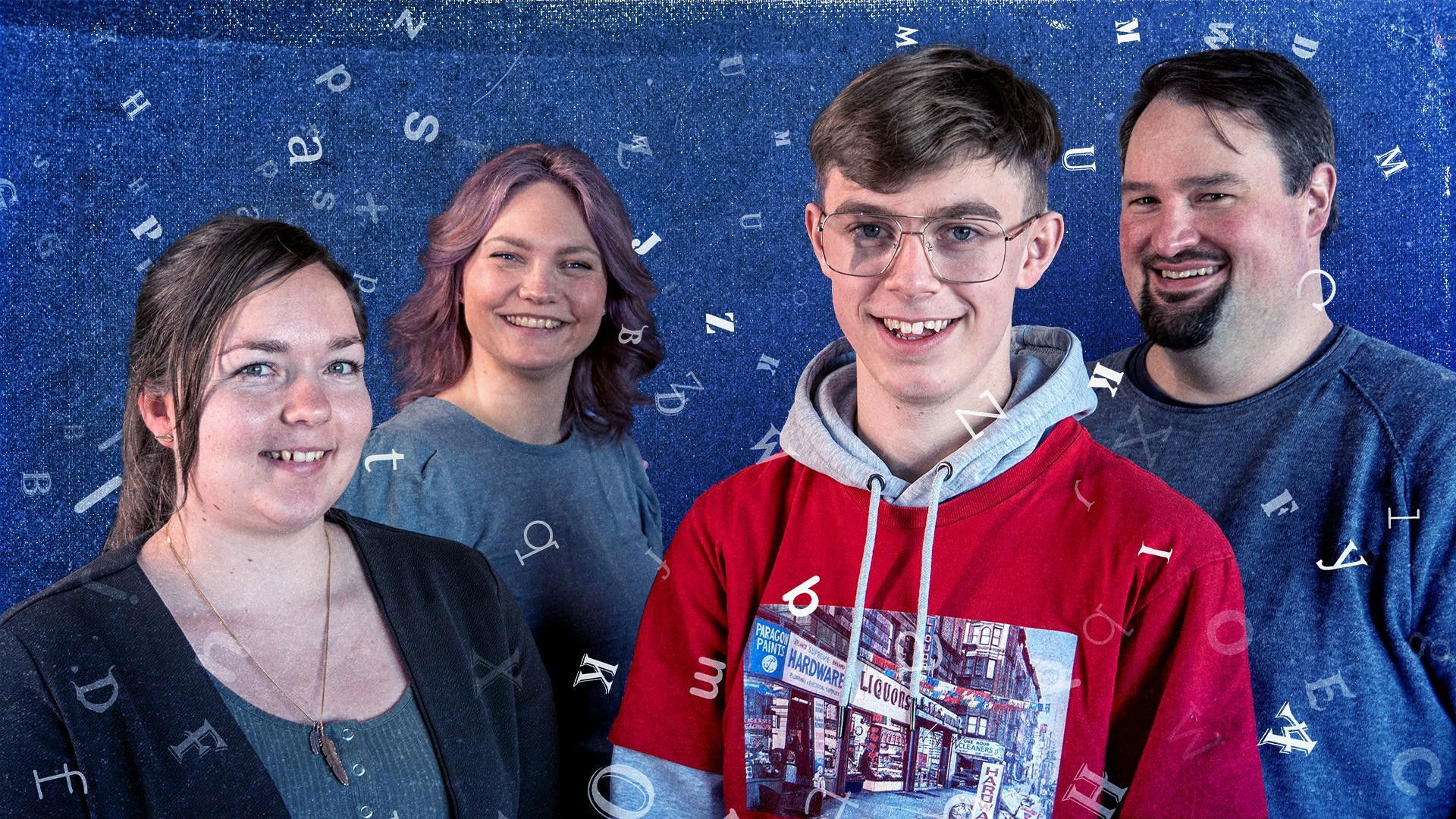 Vi er ordbildne Background