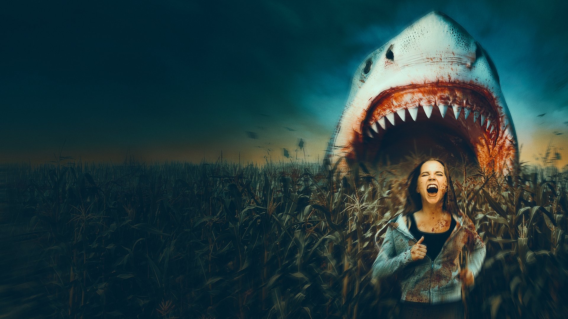 Sharks of the Corn Background