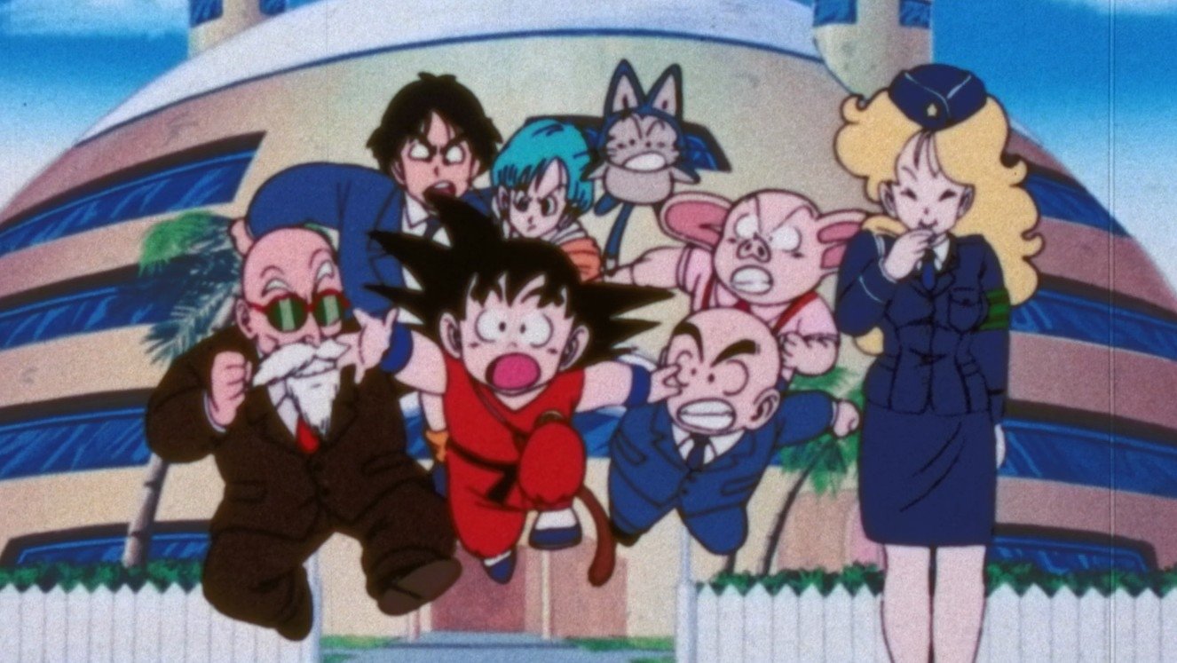 Dragon Ball: Goku's Traffic Safety Background