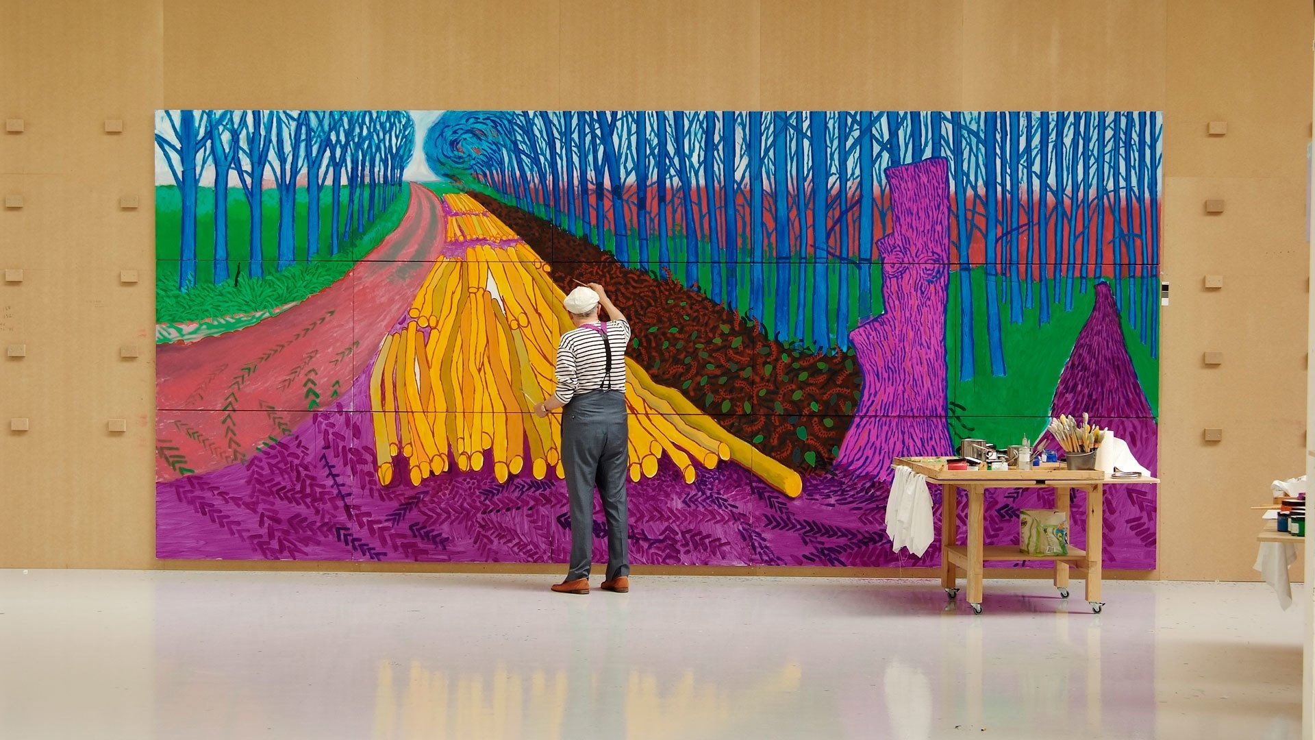 David Hockney at the Royal Academy of Arts Background