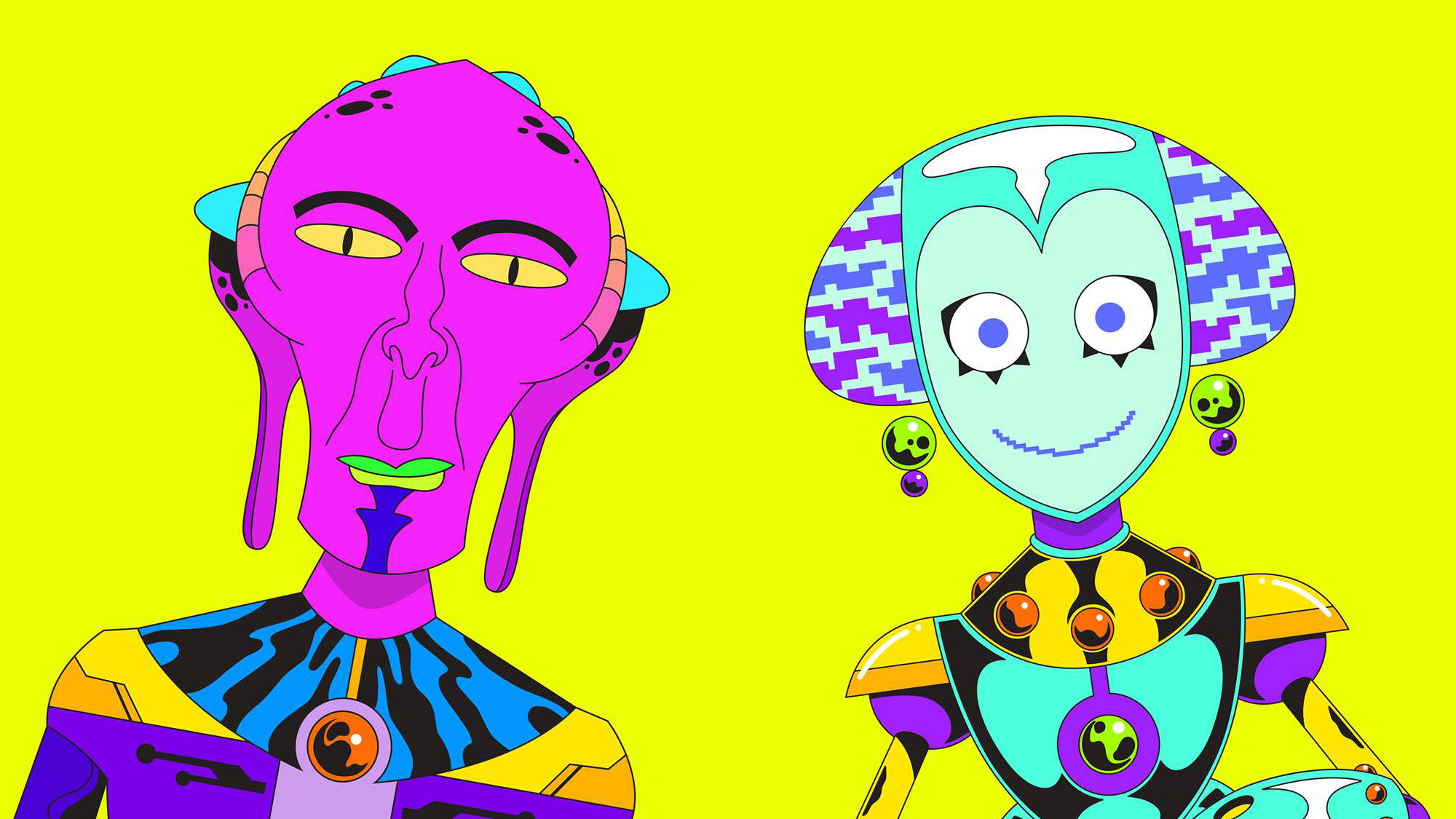 Alien News Desk Background