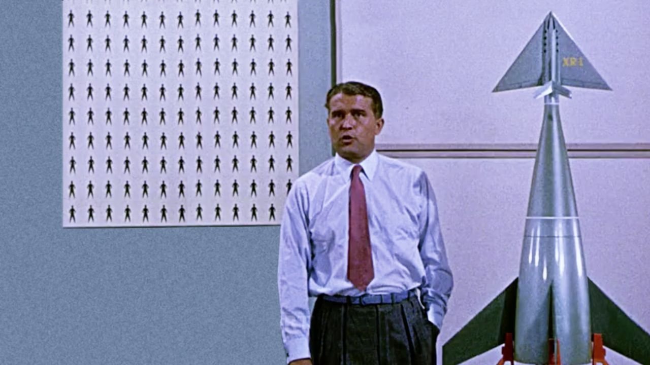 Man in Space Background
