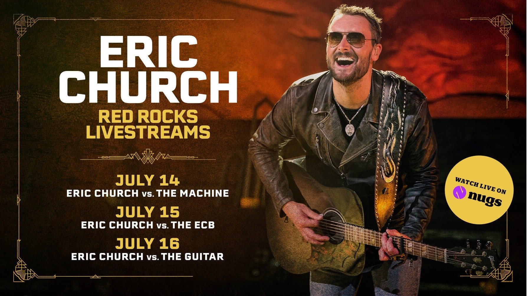Eric Church vs. The Machine (Live at Red Rocks Amphitheatre) 7-14-2025 Background